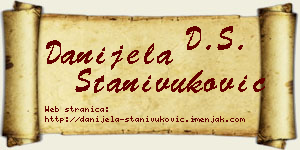 Danijela Stanivuković vizit kartica